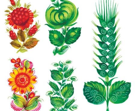 特别手绘花朵矢量素材