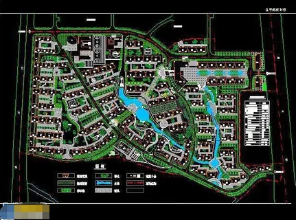 带小学幼儿园小区cad规划总平面图 带小学幼儿园小区cad规划总平面图