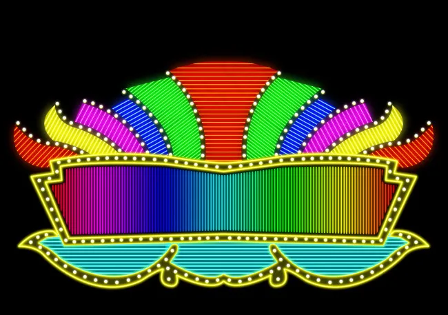 俱乐部霓虹灯设计源文件psd模版下载