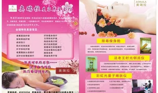 美容养生馆矢量广告设计