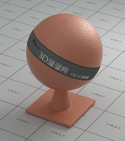 vray浅橙色皮革材质