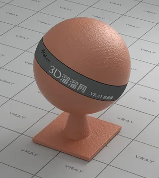vray浅橙色皮革材质