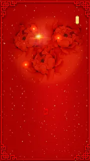 春节新年喜庆中国风海报H5背景