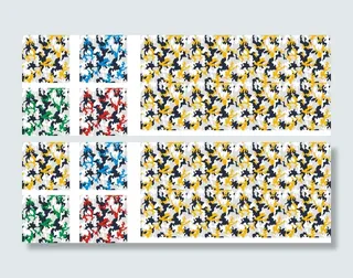 迷彩 服装花型 满地印花