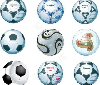 专业足球矢量素材图片