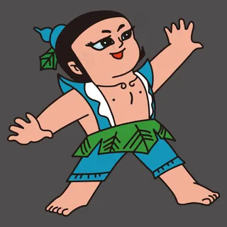 印花矢量图 T恤图案 卡通人物 卡...