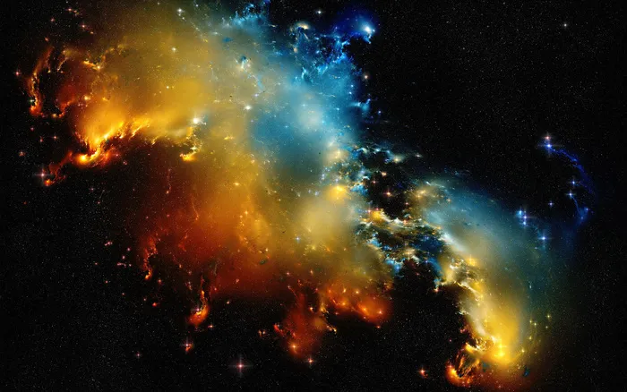 彩色宇宙星空背景图