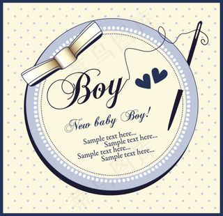 经典可爱标签05—矢量素材