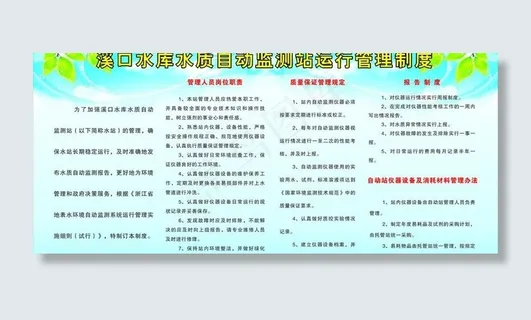 水库管理制度图片