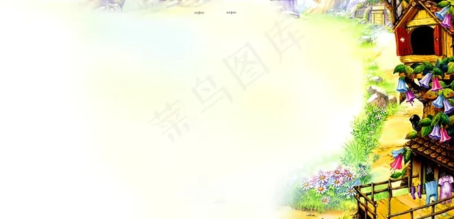 PSD儿童跨页模板-梦不落帝国 ,免抠元素