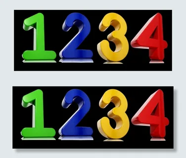 创意立体数字 创意立体数字
