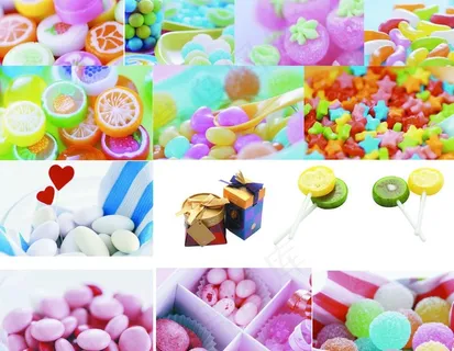 各类糖果（分层不精细）图片