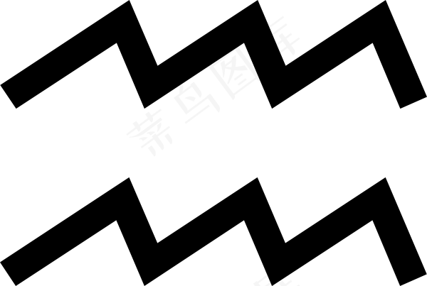 生肖水瓶座的剪贴画