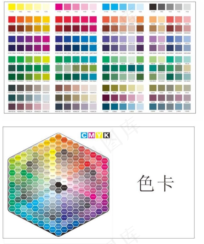 印刷色卡cdr矢量模版下载