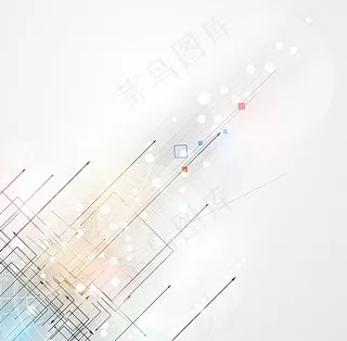 梦幻光斑箭头背景