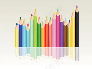 铅笔画笔矢量图片下载