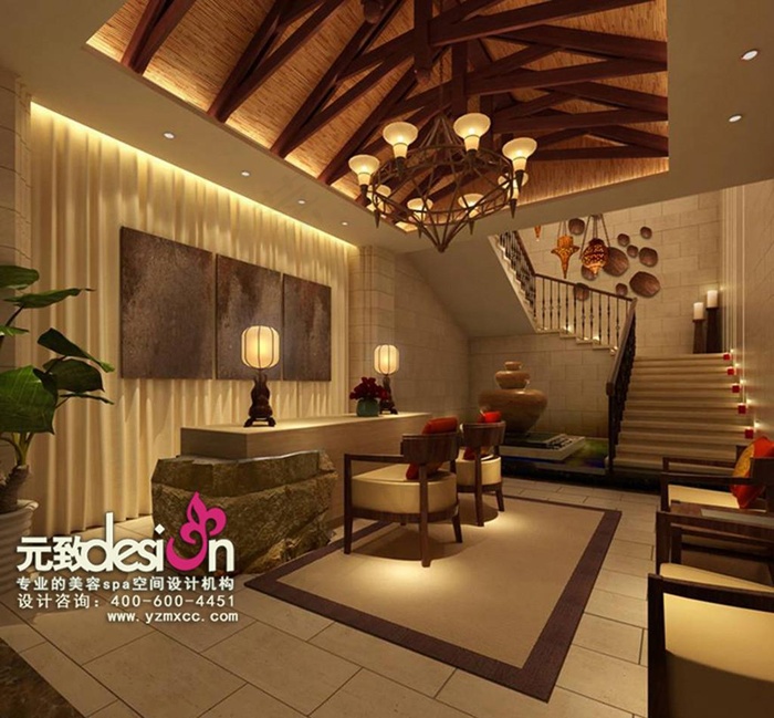 美容室内效果图