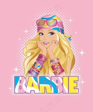 芭比印花图案图片