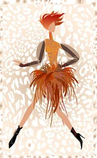 时尚创意女性插画图片