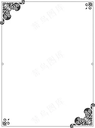 精美古典花边边框设计矢量素材