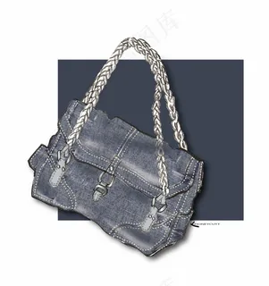 黑色手提包设计图