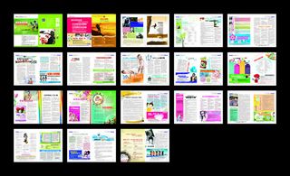 妇科男科医疗广告杂志矢量素材