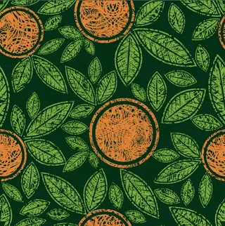 四方连续图案叶子