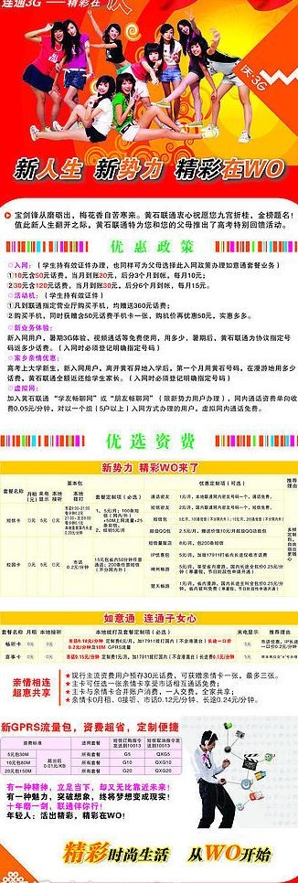 联通3g图片cdr矢量模版下载