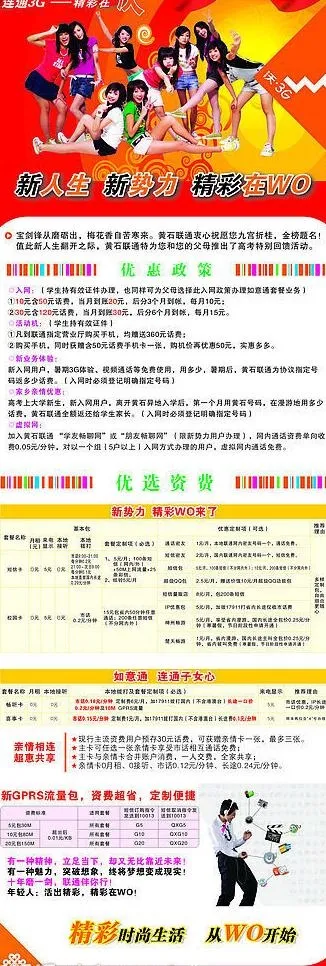 联通3g图片cdr矢量模版下载