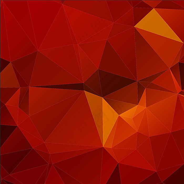 红色几何图片cdr矢量模版下载