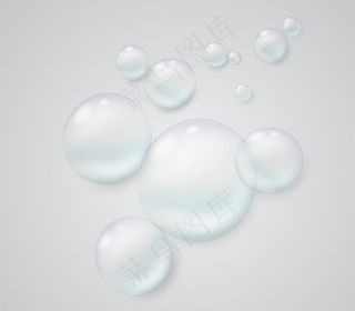 创意白色气泡设计矢量素材图片