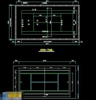 网球场cad平面图
