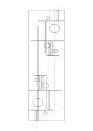 平开门玻璃刻绘图