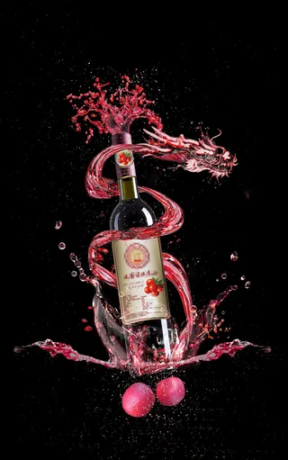 行业龙头红酒海报