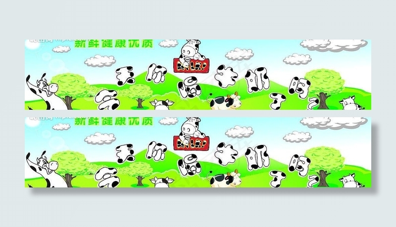 牛奶背景板图片cdr矢量模版下载