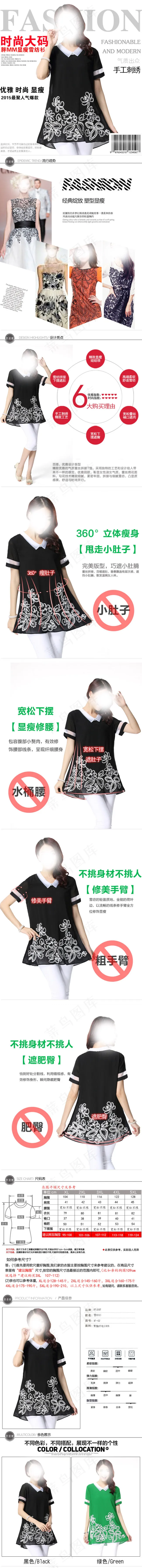 淘宝大码女装宝贝详情模板图片PSD(750X20930(DPI:72))psd模版下载
