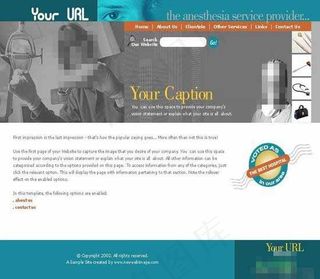 医院蓝色色调模板