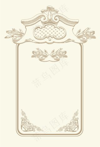 简约欧式边框卡片