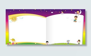 儿童海报背景模板图片