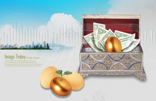 高清PSD分层素材金蛋的芽