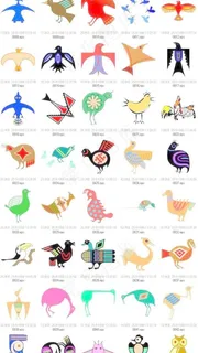 超多的矢量漫画鸟[EPS] 下载