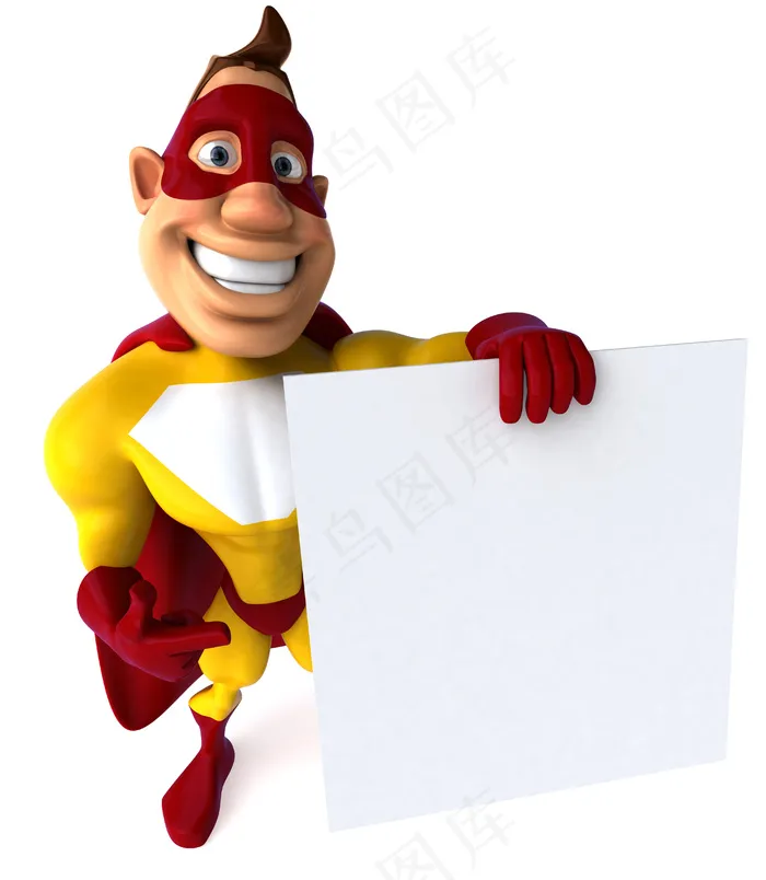 超人与广告牌图片