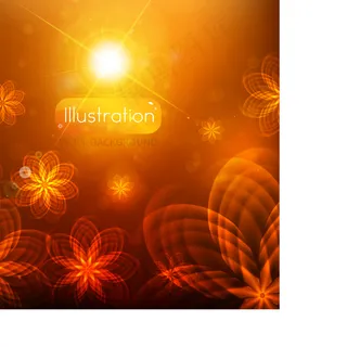 动感波纹橙色背景矢量素材