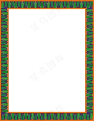 抽象绿色边框
