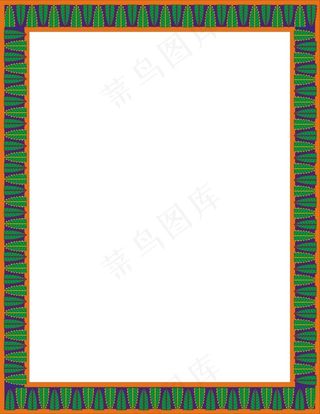 抽象绿色边框