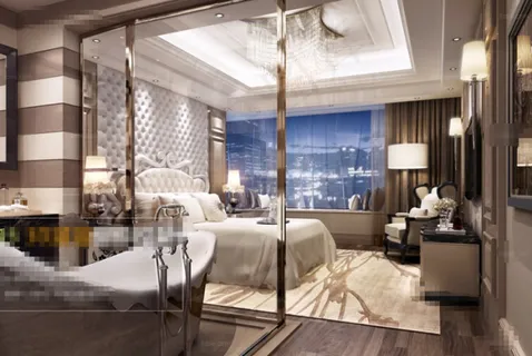 别墅卧室效果图图片免费下载