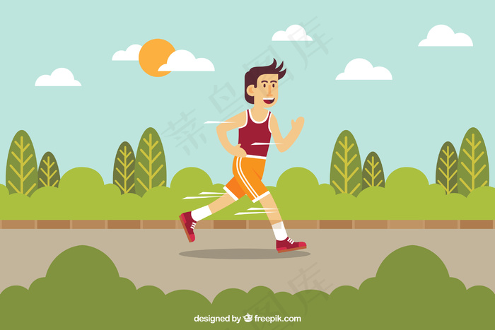 绿色背景矢量图