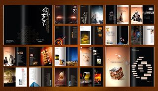 时尚企业画册设计矢量素材