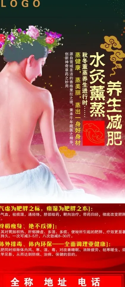 水灸熏蒸形象画图片(2239X4791(DPI:72))psd模版下载