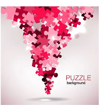 拼图背景矢量素材